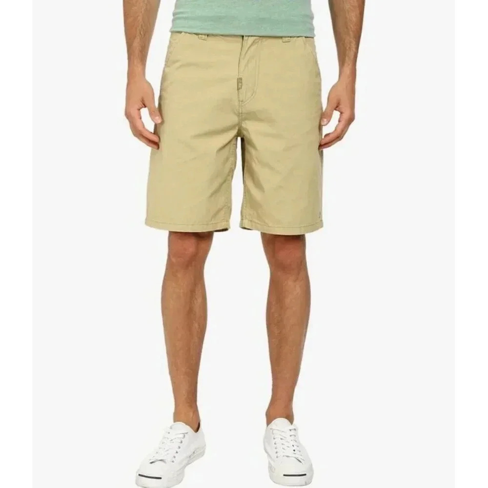 LRG Men’s RC Marauder True Straight Walkshort Chino Khaki Short Size 36 New